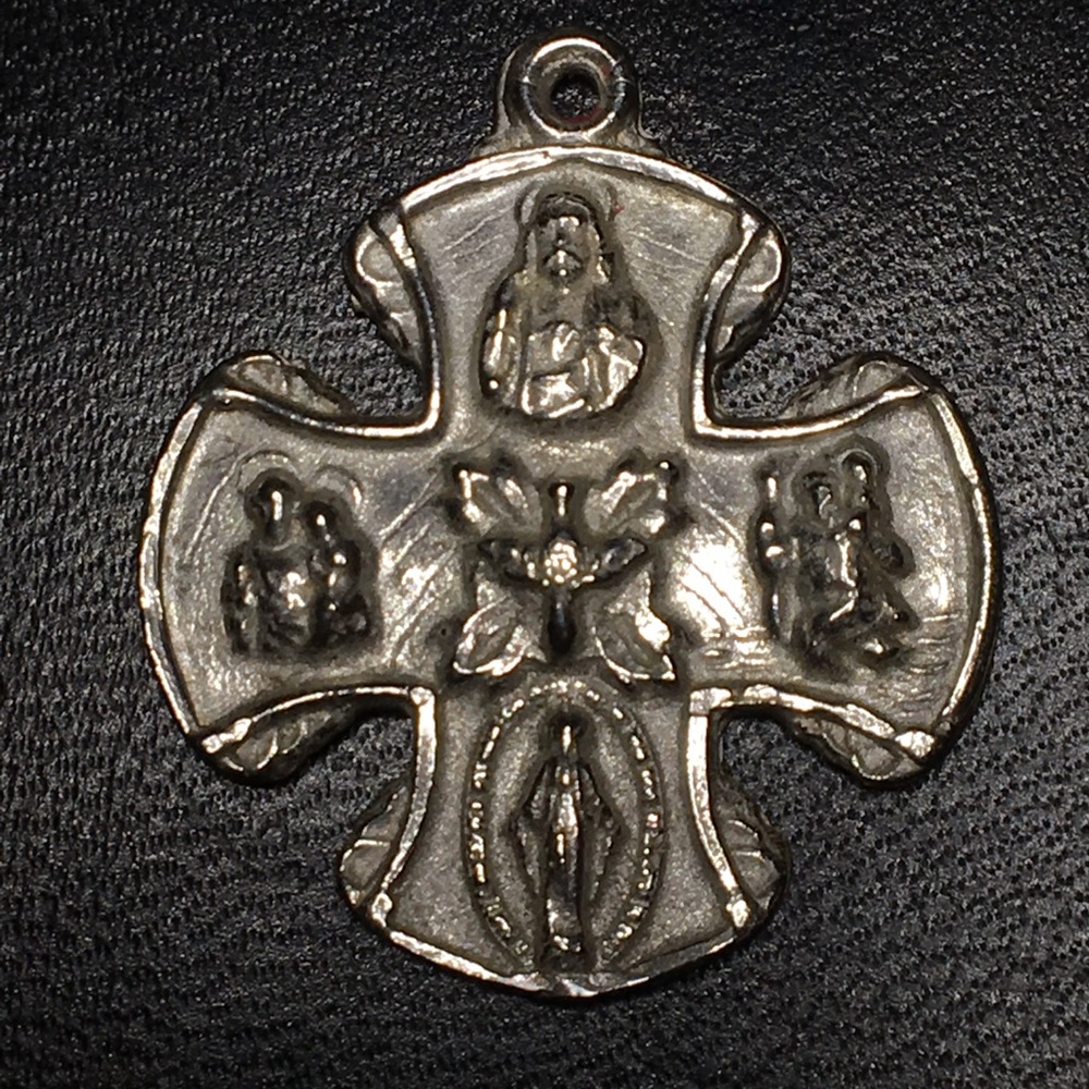 CATHOLIC 925  STERLING SILVER ~ ~FOUR WAY CROSS